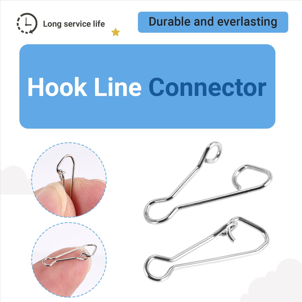 Carp Fishing Tackle - AD45 100 Adet Balıkçılık Kancalı Klips
