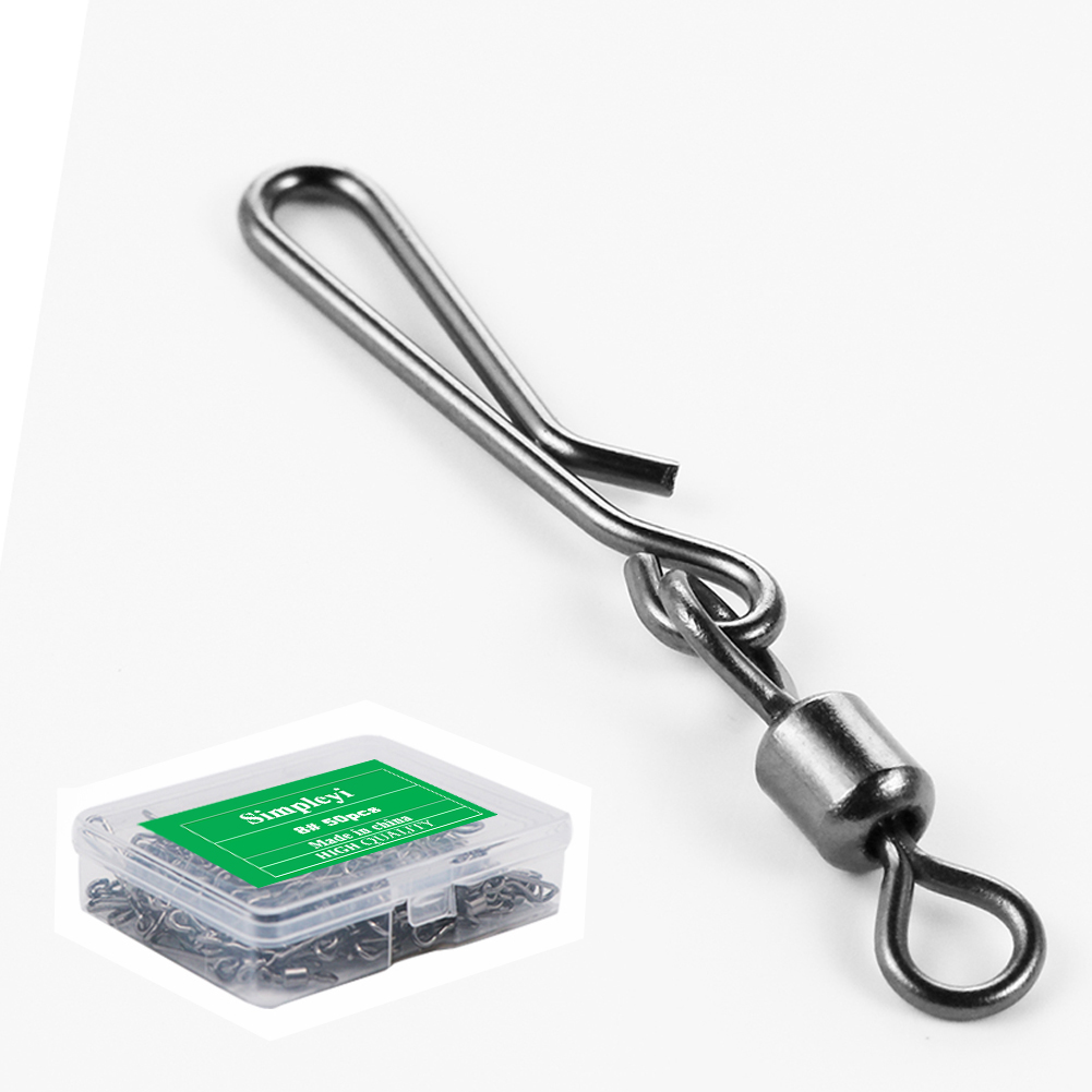 Carp Fishing Tackle - 50 adet kutu fırdöndü asılı Snap
