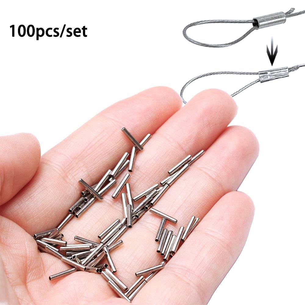 100 adet yuvarlak gümüş bakır  - Fishing Equipment Cheap incelemesi ve fiyatı