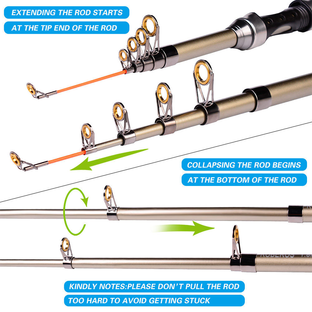 Karbon Fiber Teleskopik Olta v - Telescopic Fishing Rod incelemesi ve fiyatı