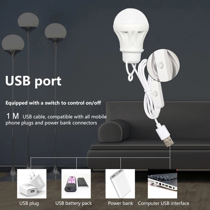 5V LED Fener Kamp Lambası USB  - Fishing Equipment Jet incelemesi ve fiyatı